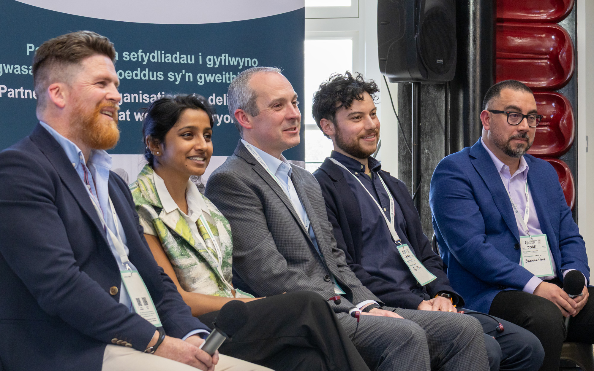 The panel of speakers, including Gareth Jones, Smera Jayadeva, Chris Owen, Antionio Weiss and Jose Norambuena-Contreras